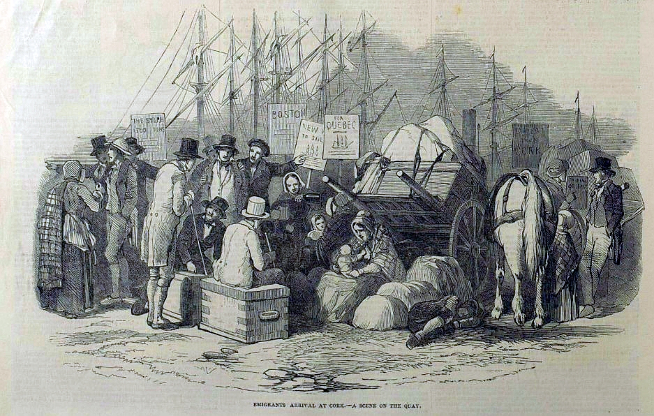 emigrants arrive Cork